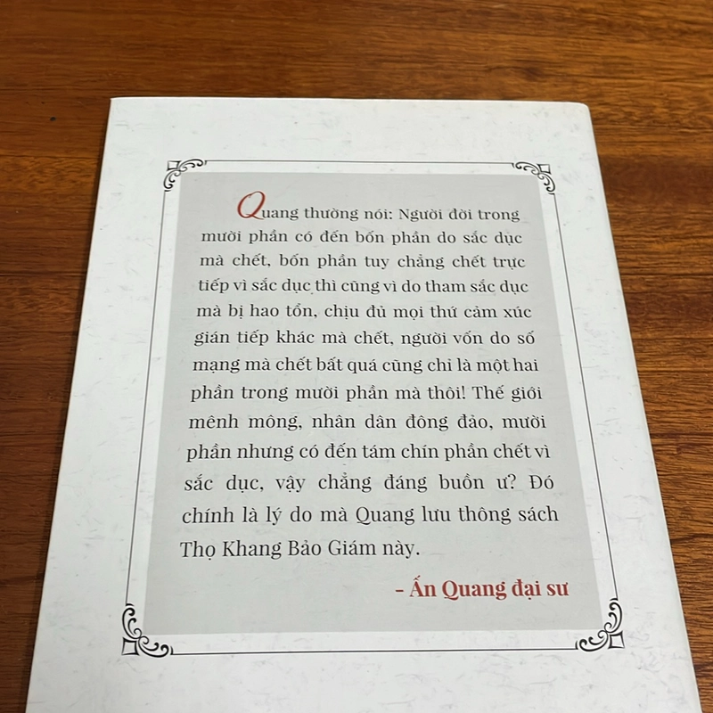 II Tựa sách: Thọ Khang Bảo Giám - Ấn Quang Đại Sư - Như Hoà (Chuyển Ngữ) - 2020 502072