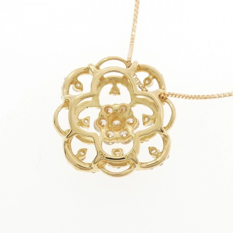 K18YG Hoa Kim Cương Dây Chuyền 0.67CT - Hàng hiệu Chính hãng 857508