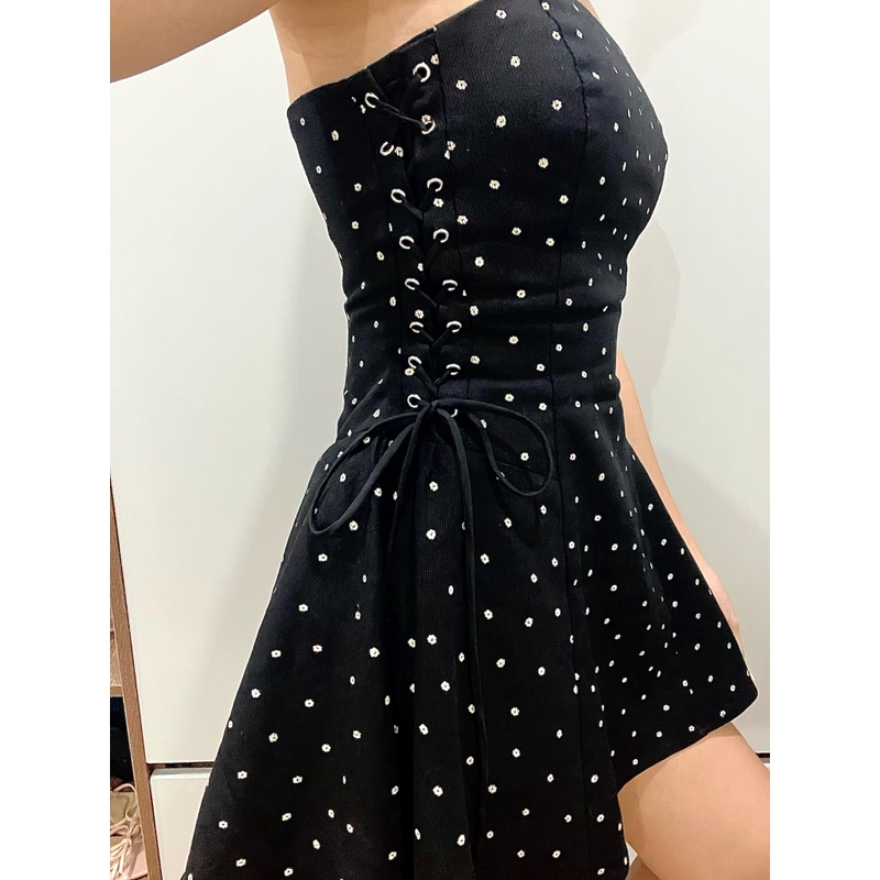 Đầm cúp ngực chấm bi OLV size M 499326