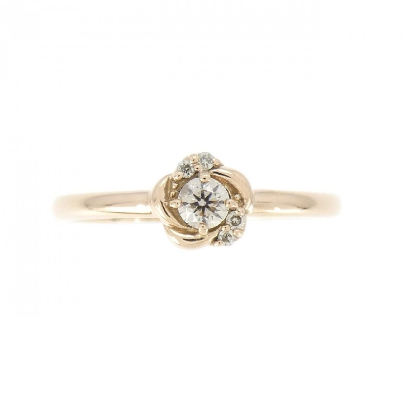 Nhẫn kim cương hoa K18PG 0.11CT 673652