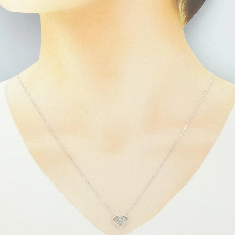 K18WG Dây chuyền kim cương - Hàng hiệu Authentic 857365