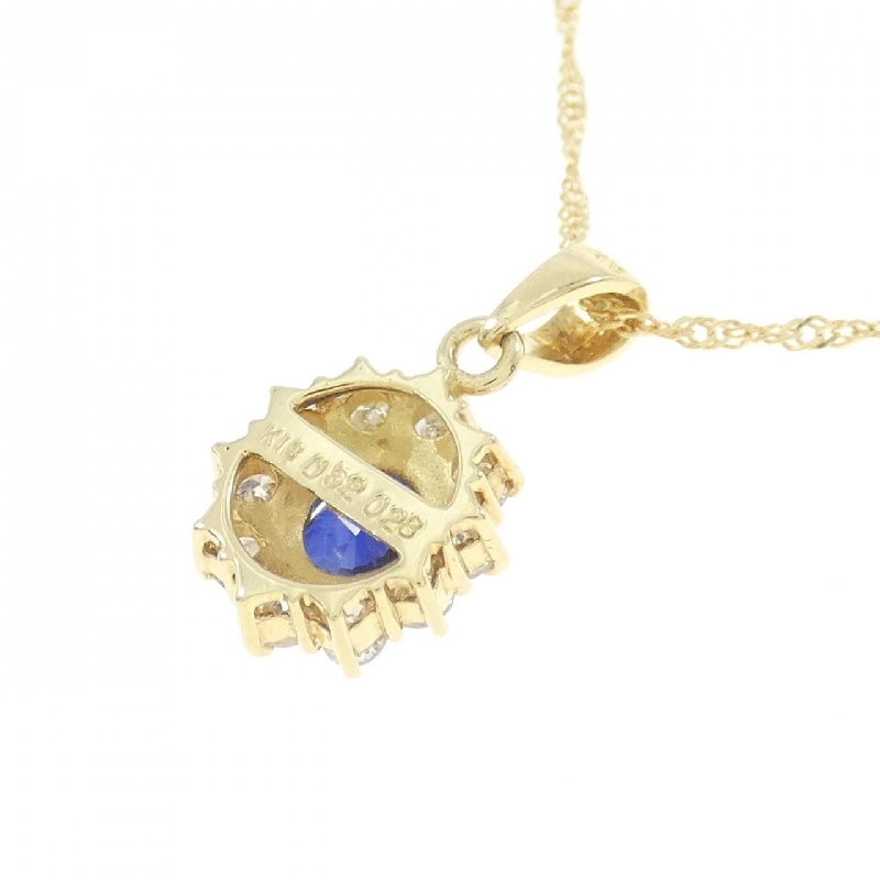 K18YG Sapphire Necklace 0.52CT - Hàng hiệu Authentic 862157
