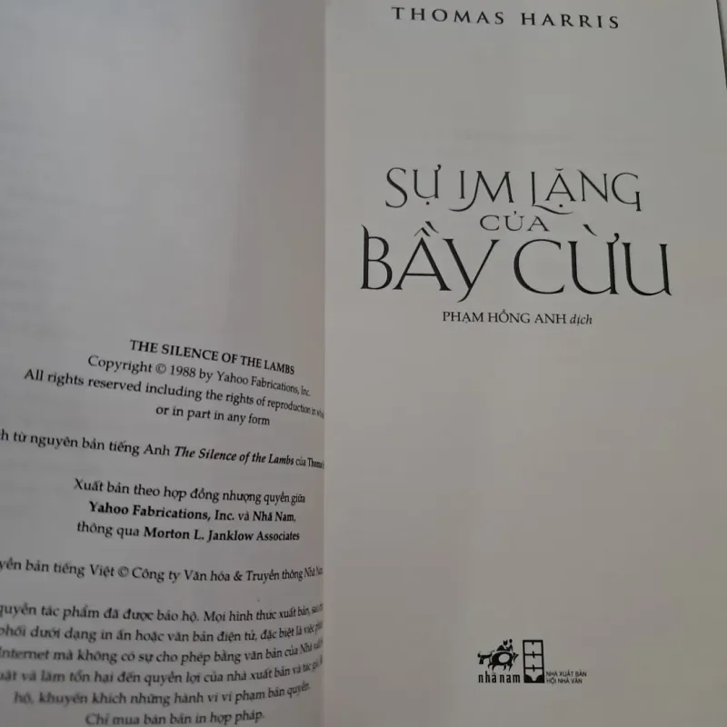 Bộ 4 cuốn Thomas Harris _Hannibal_Hannibal Trỗi Dậy
_Sự Im Lặng Của Bầy Cừu_Rồng Đỏ  752436