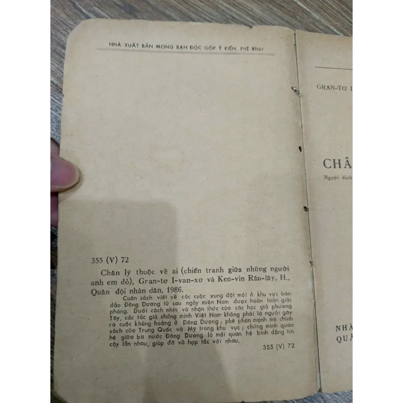 Chân lý thuộc về ai - Chiến tranh biên giới Tây Nam 997258