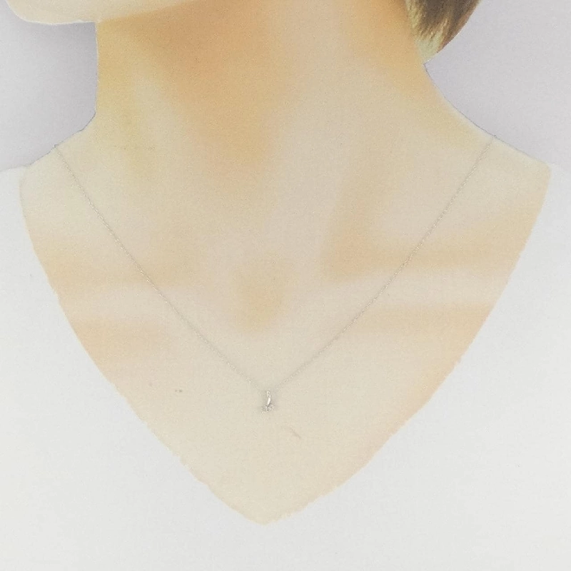 K18WG Dây chuyền kim cương 0.03CT - Hàng hiệu Authentic 863279