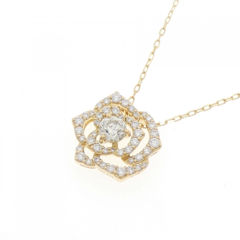 K18YG Vàng Hồng Dây Chuyền Kim Cương 0.315CT - Hàng hiệu Chính Hãng 858398