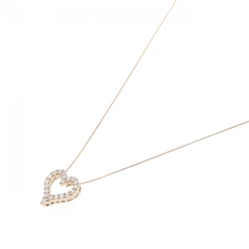 K18PG Dây chuyền trái tim kim cương 1.00CT - Hàng hiệu chính hãng 863922