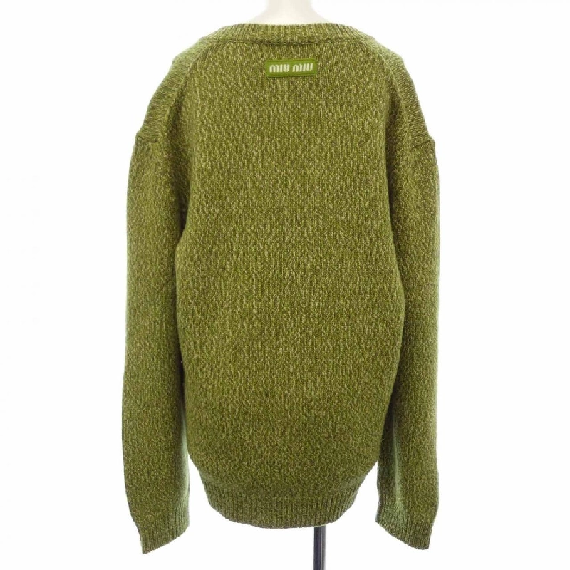 MIU MIU MIU MIU Logo MML868 SOOO 138F Áo len - Hàng hiệu Chính hãng 774736