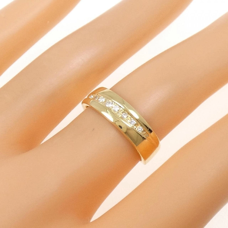 Nhẫn kim cương K18YG 0.07CT 671067