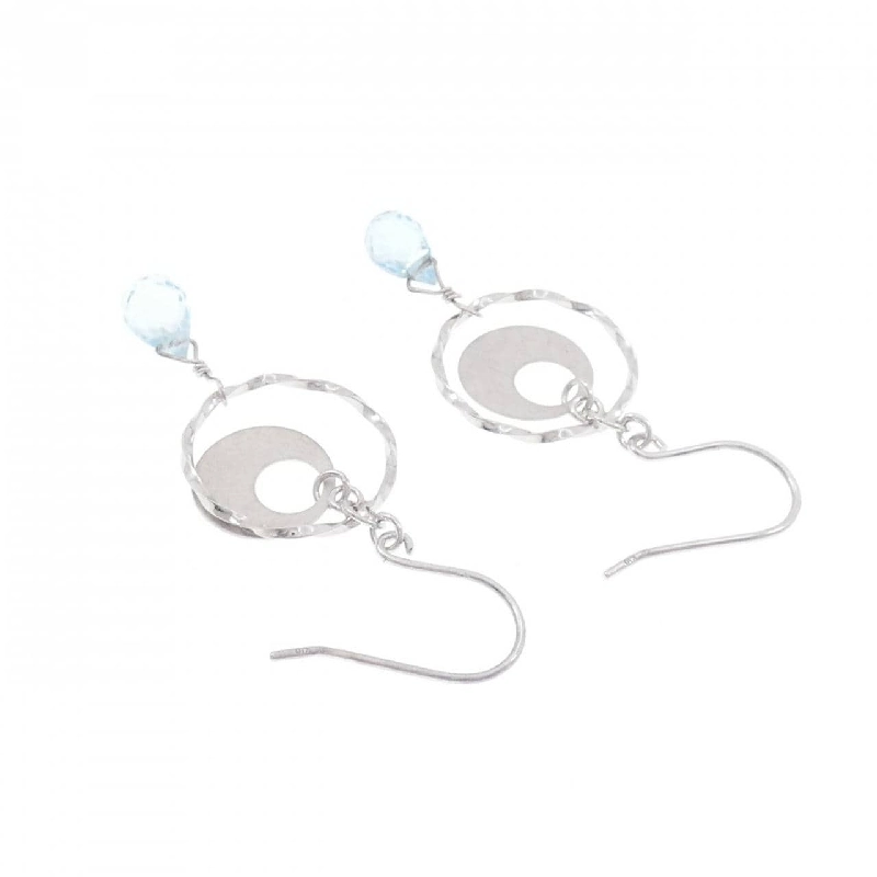 K10WG Blue Topaz Bông tai - Hàng hiệu Chính hãng 865906