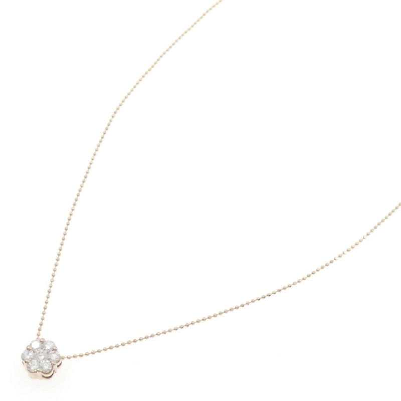 K18PG Hoa Kim Cương Dây Chuyền 0.50CT - Hàng hiệu Chính hãng 858908