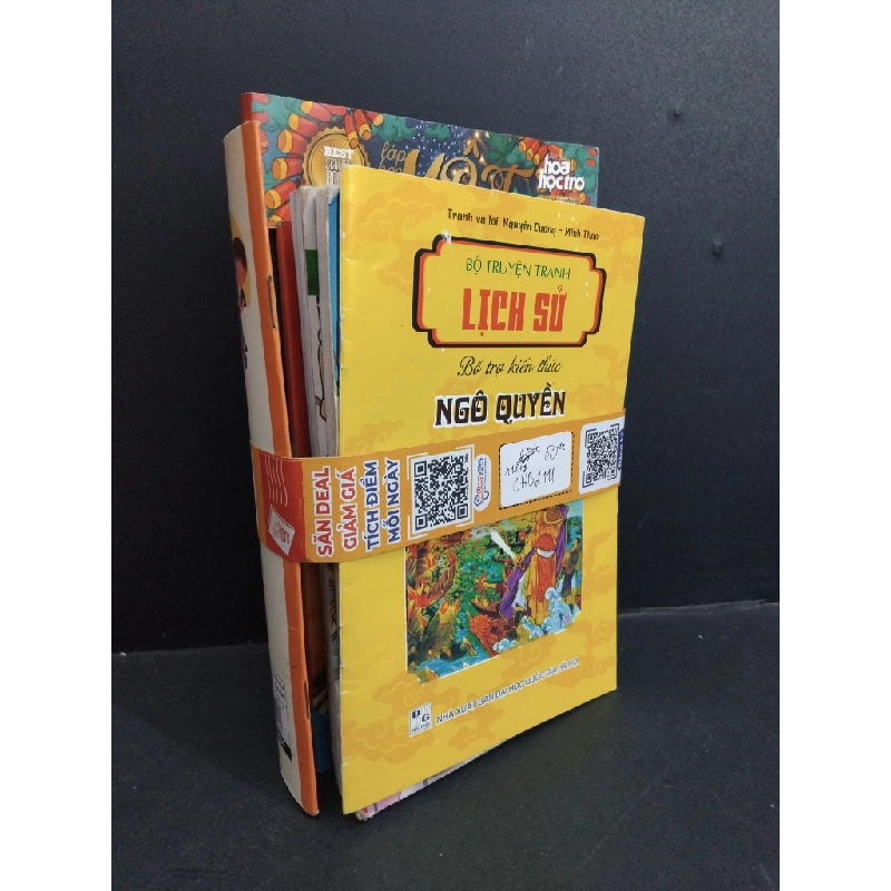 Combo 10 cuon Học sinh chân kinh, anh bạn chơi quay tài ba tặng truyện tranh trẻ em (10 cuốn) 1121g 45k/kg CHB2111 Oreka Blogmeo 369143