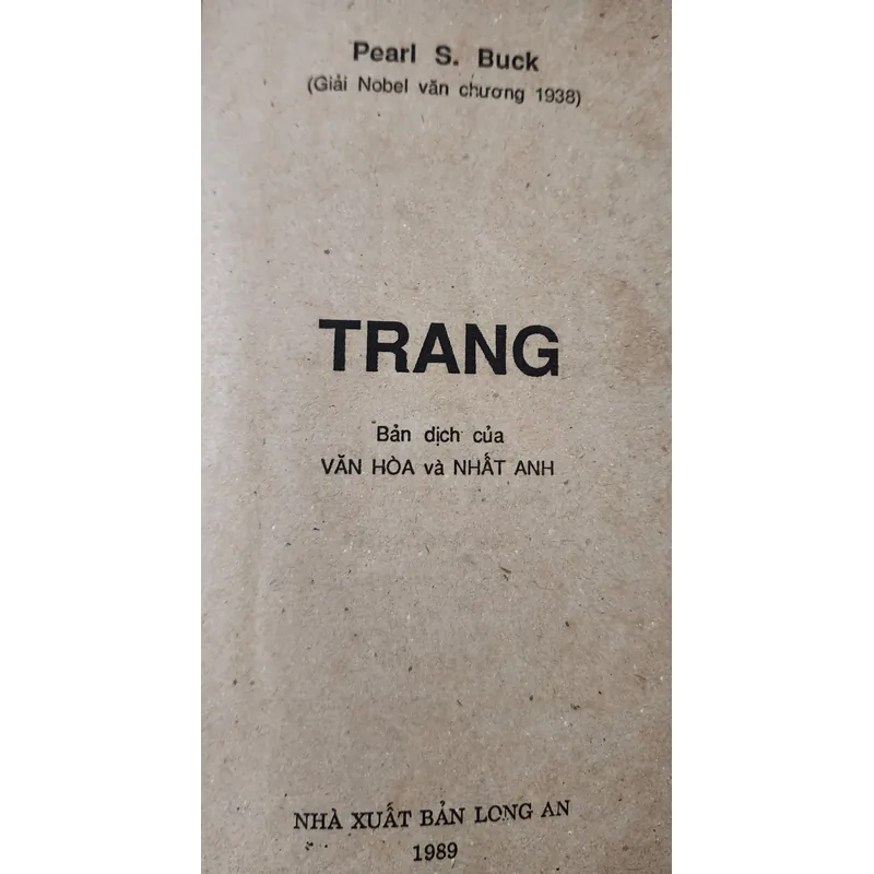 Tiểu thuyết TRANG - Pearl Buck 703879