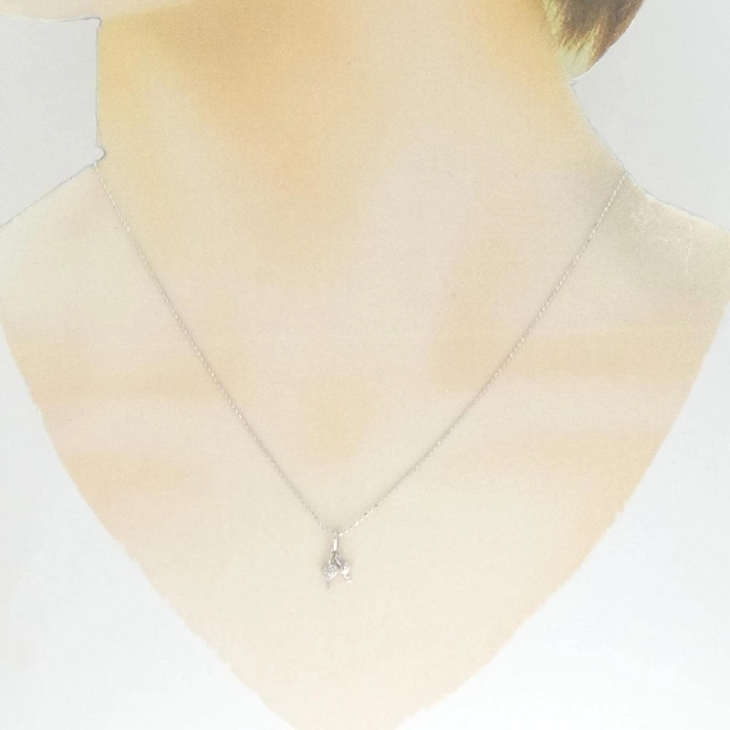 K18WG Dây chuyền kim cương 0.02CT - Hàng hiệu Chính hãng 860459