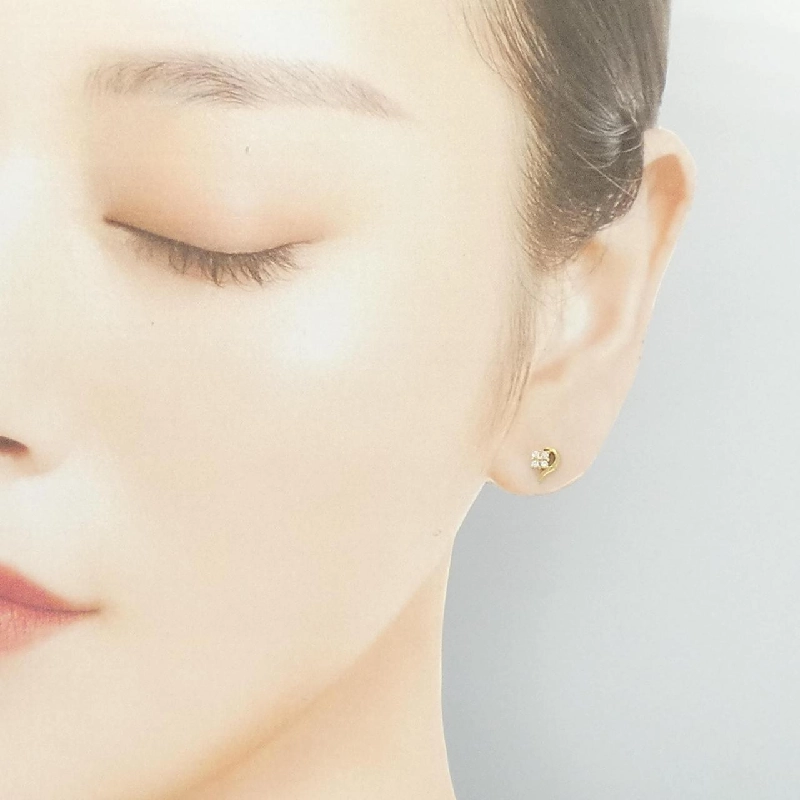 K18YG Bông tai kim cương - Hàng hiệu Chính hãng 866170