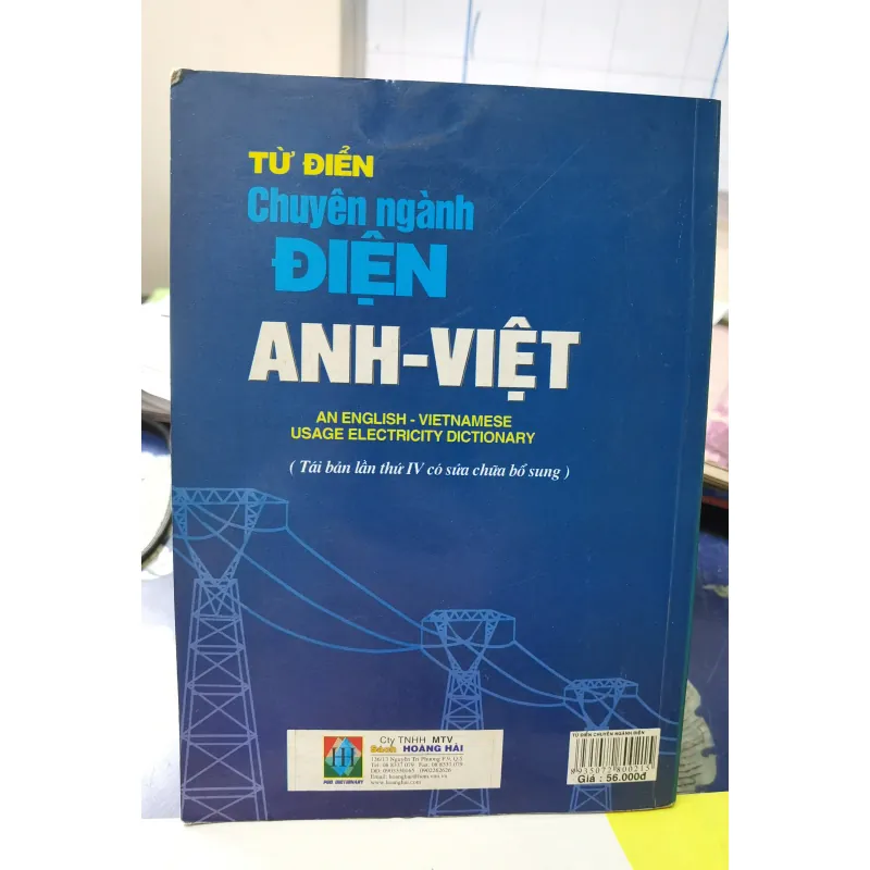 [Tiếng Anh chuyên ngành] Từ điển chuyên ngành điện Anh Việt - Trương Quang Thiện  1006983