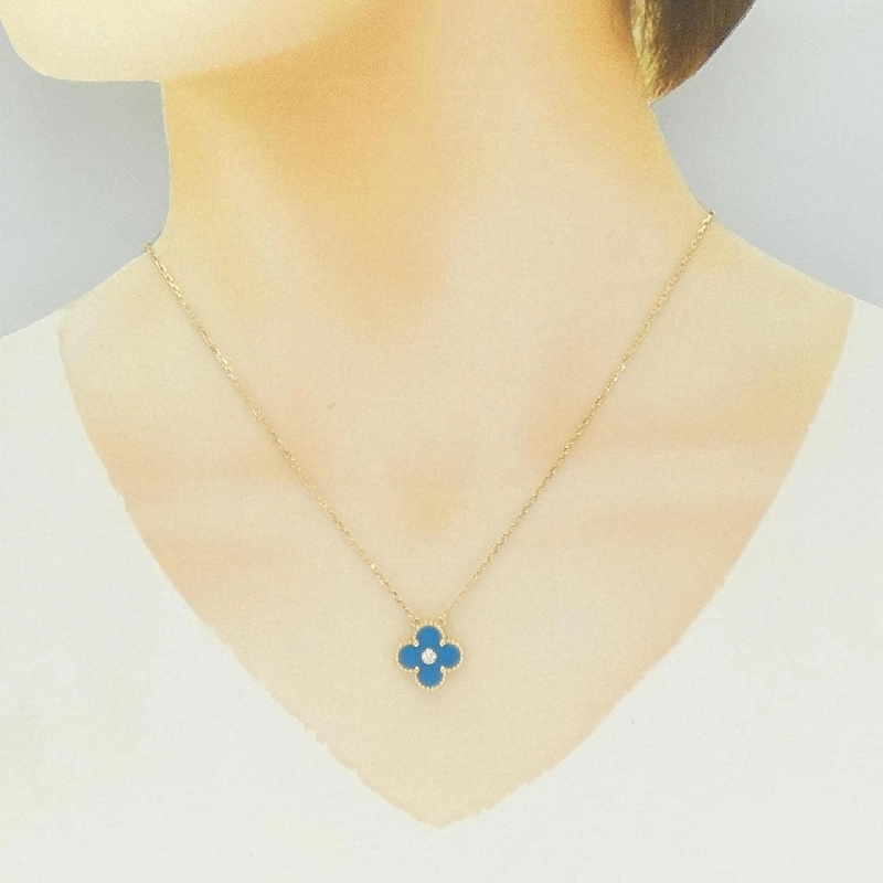 Vòng cổ Van Cleef & Arpels Vintage Alhambra - Hàng hiệu Authentic 841235