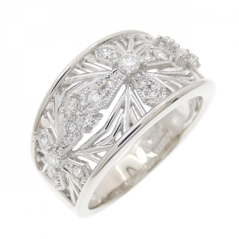 Nhẫn kim cương PT900 hình chữ thập 0.44CT 665905