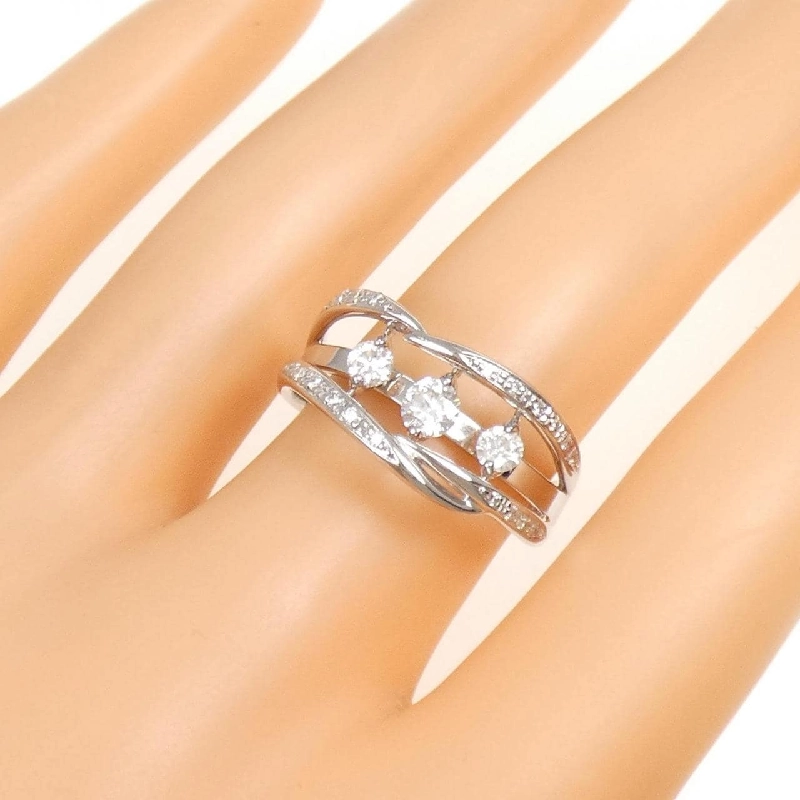 Nhẫn kim cương K18WG 0.50CT 665992