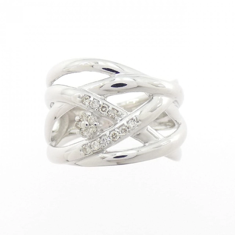 Nhẫn kim cương K18WG 0.10CT - Hàng hiệu Authentic 850738