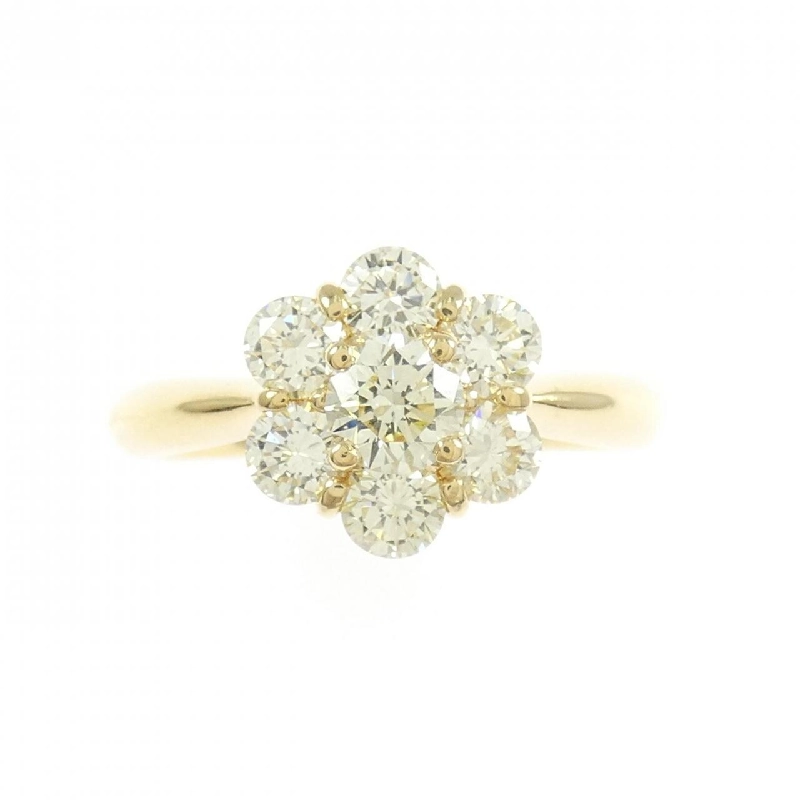 Nhẫn kim cương hoa K18YG 1.04CT - Hàng hiệu Authentic 850090