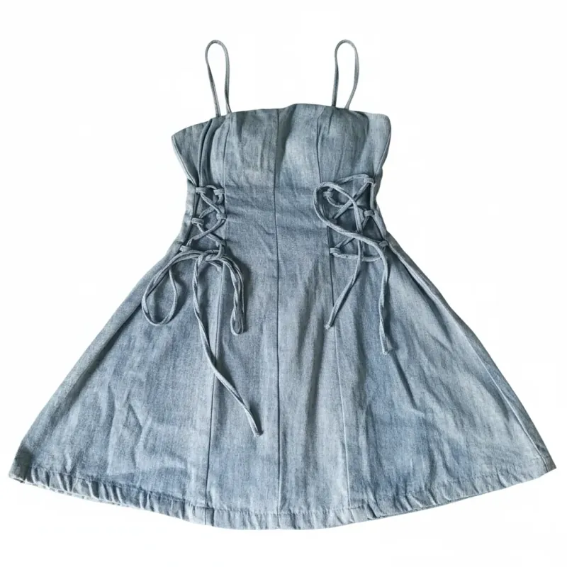 Váy jeans thời trang size S năng động có mút ngực 757960