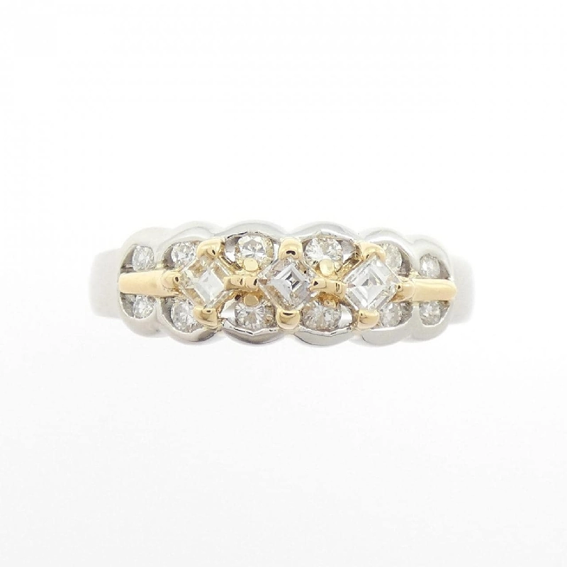 Nhẫn kim cương K18YG/PT900 0.50CT - Hàng hiệu Chính hãng 848544