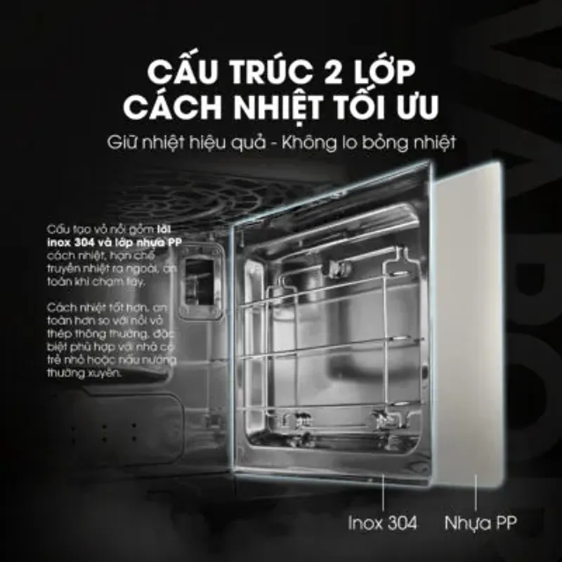 Nồi Chiên Hơi Nước Kalite Vapor 4in1 🌬️ Giòn Bên Ngoài – Mềm Mọng Bên Trong! 714147