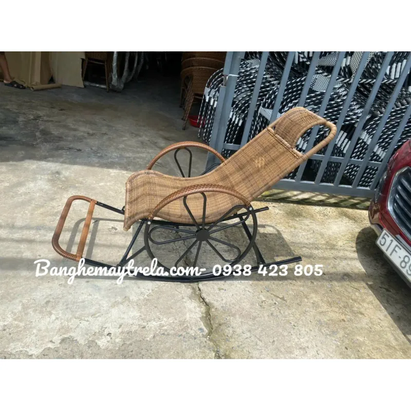 Ghế bập bênh nhựa giả mây giá rẻ 797263