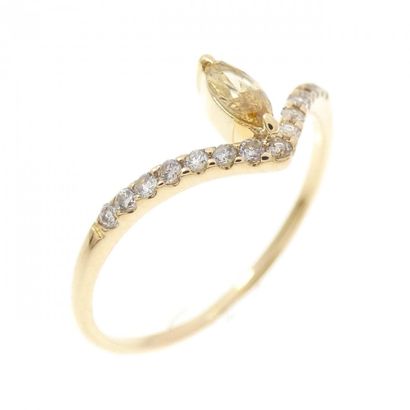 Nhẫn kim cương K18YG 0.09CT 670053