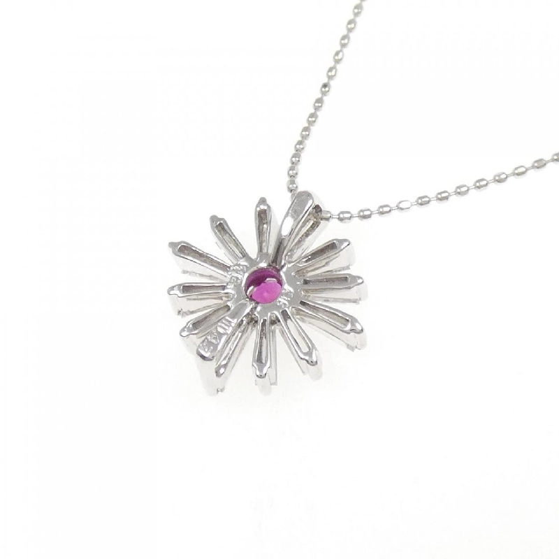 K18WG Dây chuyền Ruby - Hàng hiệu Chính hãng 860957