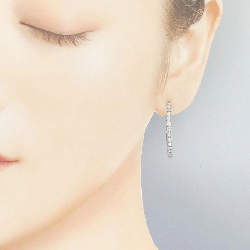 K18WG Bông tai kim cương 2.00CT - Hàng hiệu Chính hãng 868072