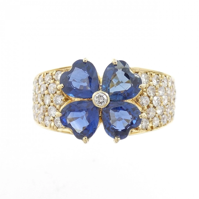 Nhẫn Sapphire Hoa K18YG 2.29CT - Hàng hiệu Chính hãng 849921