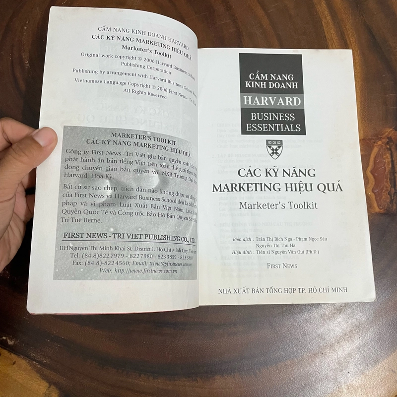 II Tựa sách: Các Kỹ Năng Tiếp Thị Hiệu Quả - Cẩm Nang Kinh Doanh Harvard - 2007 461913