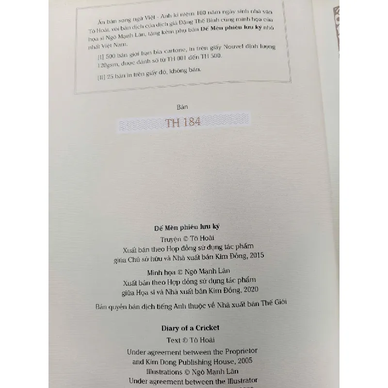 DẾ MÈN PHIÊU LƯU KÝ - TÔ HOÀI (BẢN KỶ NIỆM 100 NĂM NGÀY SINH TÁC GIẢ) 719620
