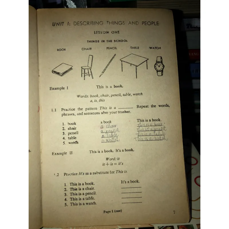 English for today book one - At home and at school (song ngữ) 798917