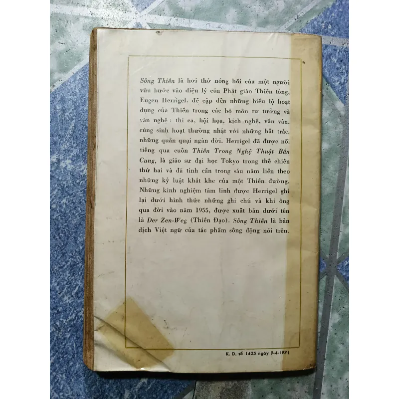 sống thiền - the methord of zen - e. herrigei 998939