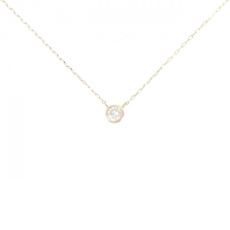 K18YG Solitaire Dây chuyền kim cương 0.10CT - Hàng hiệu Chính hãng 863606