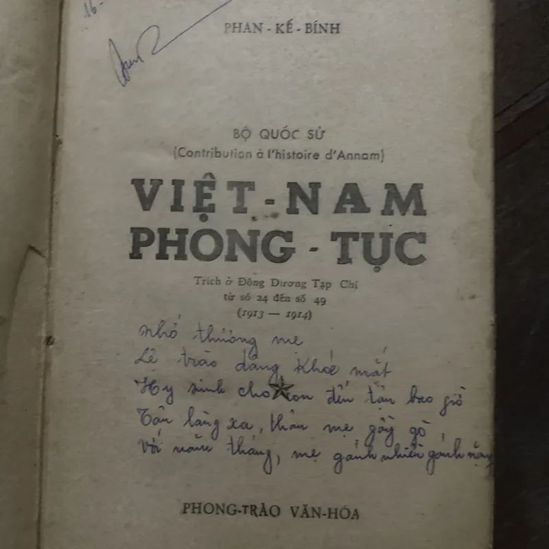 [Sách xưa]  Việt Nam Phong Tục- Phan Kế Bính 1035337