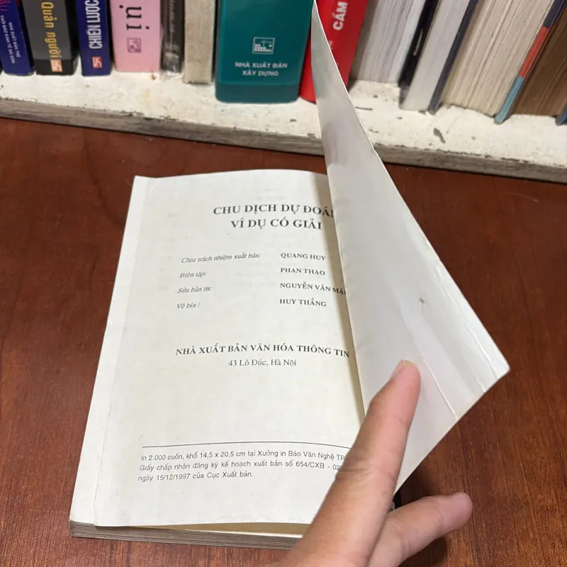 II Sách Huyền Học: Chu Dịch Dự Đoán (Các Ví Dụ Có Giải) - Thiệu Vĩ Hoa - 1998 777837