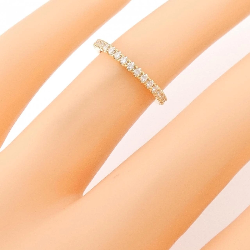 Nhẫn kim cương K18YG Half Eternity 0.20CT - Hàng hiệu Chính hãng 860567