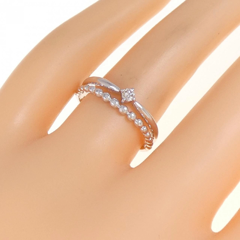 Nhẫn kim cương K10WG 0.06CT 670131