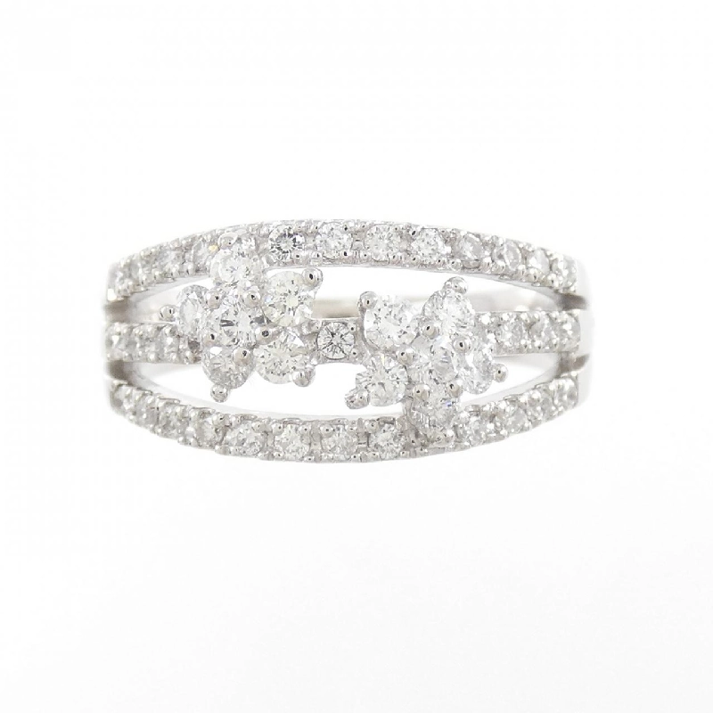 Nhẫn kim cương hoa PT900 0.61CT 671914