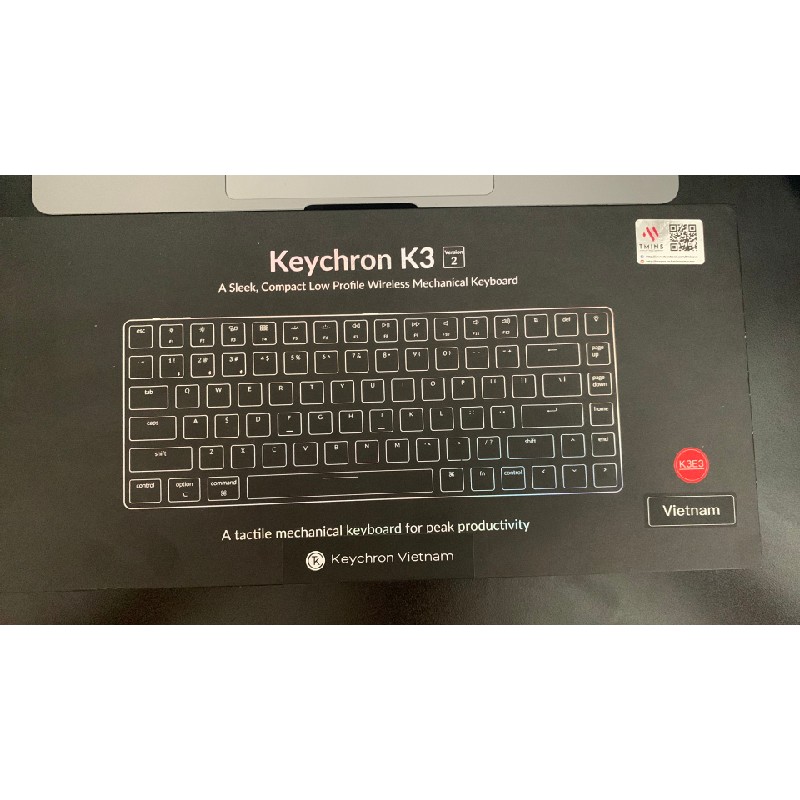 Bàn phím Keychron K3V3 Led RGB brown switch  6796