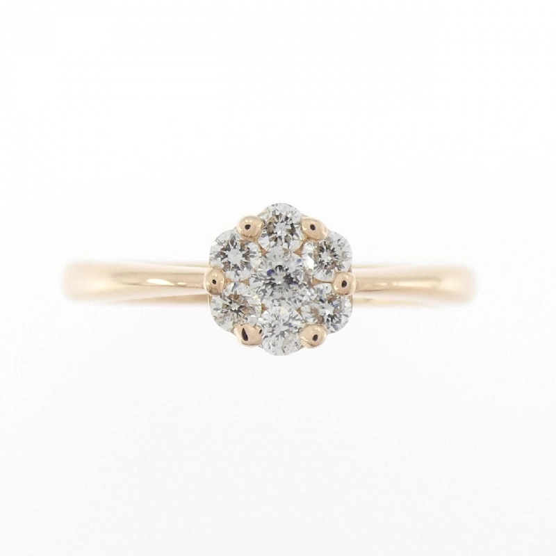 Nhẫn kim cương K18PG hoa 0.30CT 667239