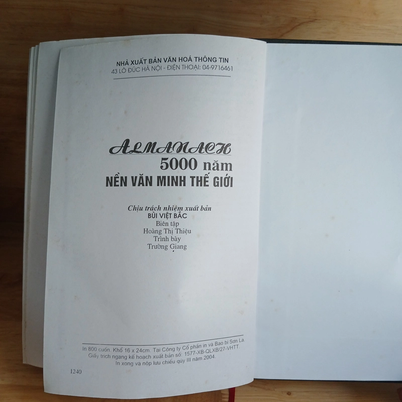 Almanach 5000 Năm Nền Văn Minh Thế Giới - Chu Hữu Chí, Khương Thiếu Ba chủ biên 548731