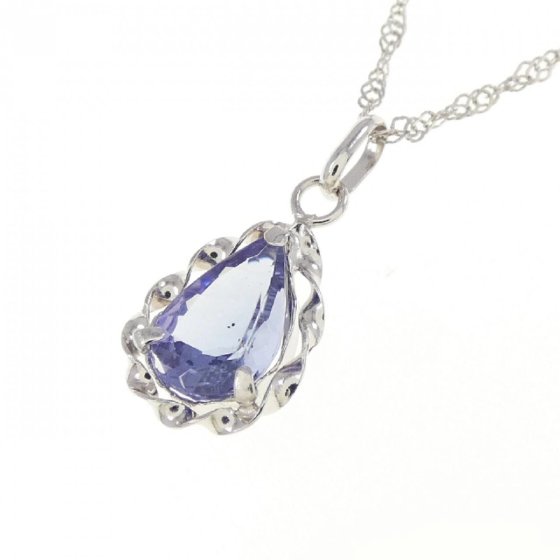 K18WG Đá Tanzanite Dây Chuyền - Hàng hiệu Chính hãng 860469