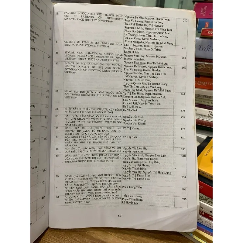 các công trình về nghiên cứu khoa học về HVL/AIDS 2006-2010 716708