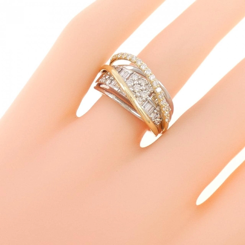 【Sản phẩm mới】Nhẫn kim cương PT900/K18YG 1.00CT 668187