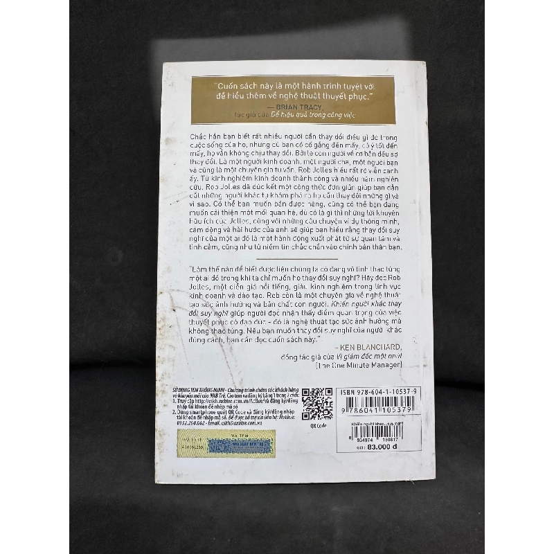 Khiến Người Khác Thay Đổi Suy Nghĩ, Rob Jolles, Mới 80% (Ố Nhẹ) SBM270325 918907